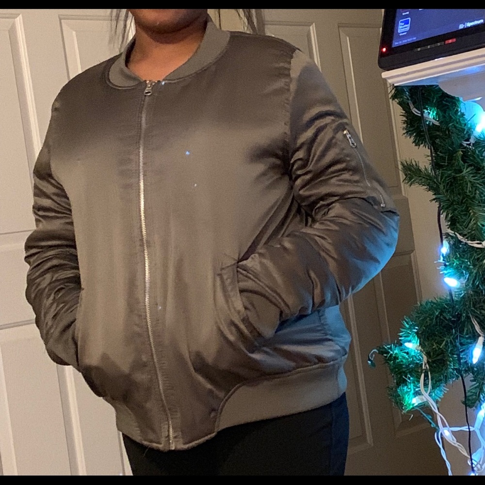 Green Bomber jacket